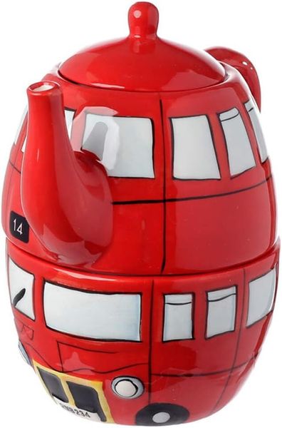 Puckator Doppelstockbus Tasse- Und Teekannenset Für 1 Person