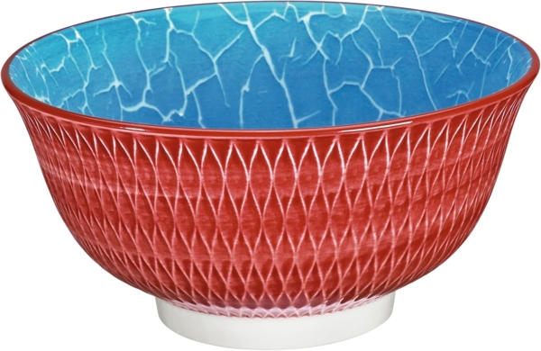 Cilio Bowl AMICI Rauten Rot 15,5 Cm