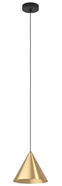 Eglo 99591 Hängeleuchte NARICES schwarz messing-gebürstet, gold H:110 Ø:22cm dimmbar