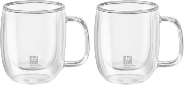 Zwilling Espressoglas Sorrento Plus, 2-tlg, Borosilikatglas, Doppelwandig, Borosilikatglas, 2-tlg, je 80 ml