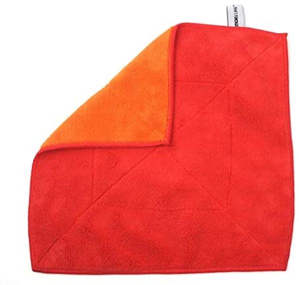 Kochblume Mikrofasertuch 30x30 cm rot/orange