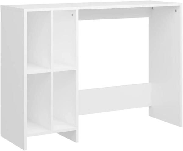 vidaXL Computertisch Weiß 102,5x35x75 cm Holzwerkstoff 808341