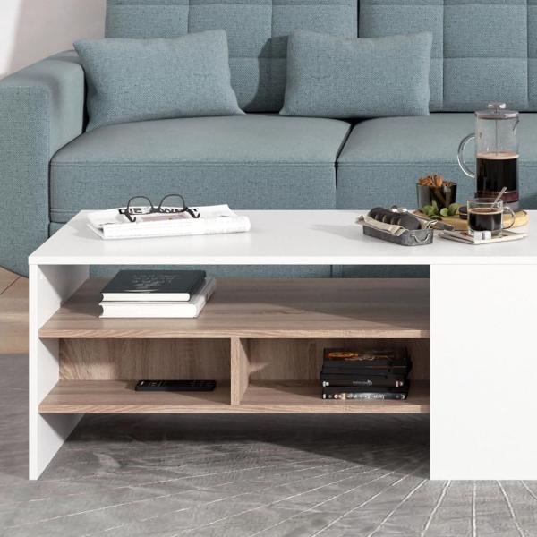 Couchtisch Fabien Weiß 110 x 60 cm Vicco Bild 5