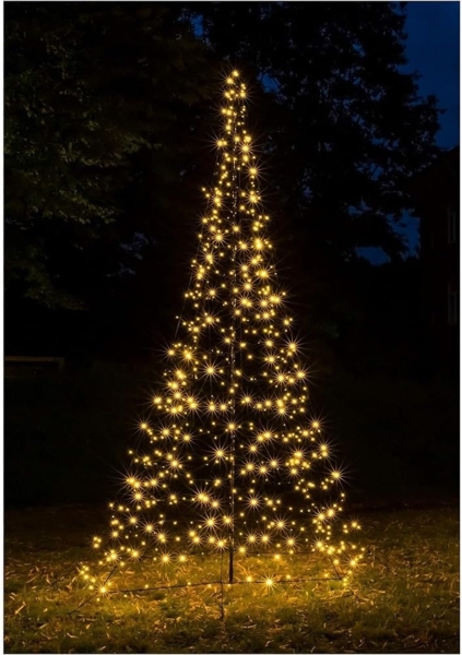 Star-Max Künstlicher Weihnachtsbaum 35240T LED Tannenbaum GALAXY 3x1,7m 480 warmweiße LEDs Timer außen