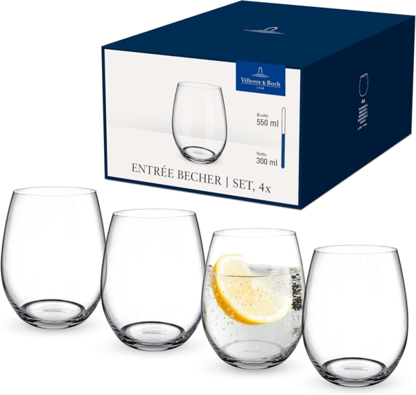 Villeroy & Boch Entrée Wasserglas 480 ml 4er Set