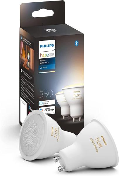 Signify Philips Hue White ambiance - LED-Spot-Glühbirne - GU10 - 4.3 W (Entsprechung 35 W)