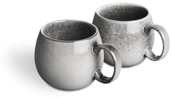 Springlane Geschirr-Set Misty Cliff, Steingut, in verschiedenen Ausführungen und Sets, Steingut, robust, kratzfest, 2er-Set Tasse