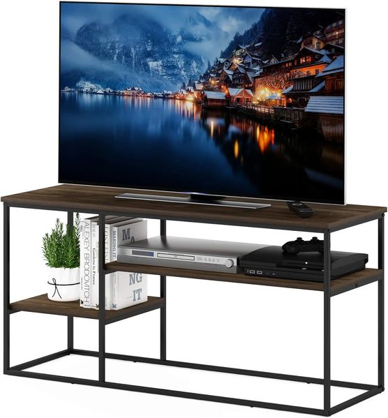 Furinno Moretti Modern Lifestyle TV-Ständer für Fernseher bis zu 50 Zoll, Columbia-Walnuss