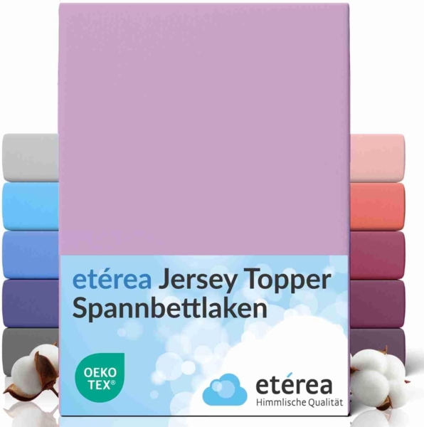 etérea Himmlische Qualität Spannbettlaken etérea Comfort Jersey Topper Spannbettlaken, Jersey, Gummizug: rundum, (1 Stück)