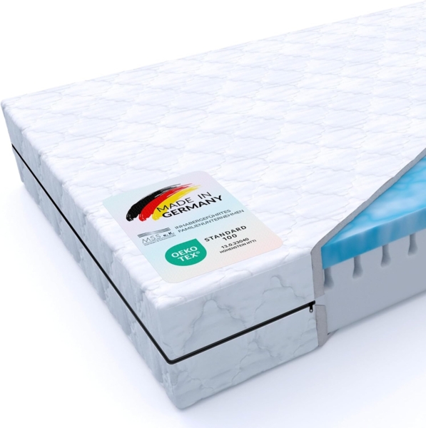 7 Zonen BeActive Gel-Komfortschaummatratze 200x80x16 cm H4