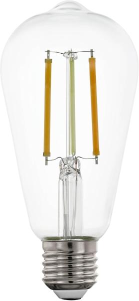 Eglo 12236 Connect-Z LED Leuchtmittel E27 6W Glas klar L:14. 2cm Ø:6. 4cm dimmbar 2200-6500K warmweiß bis tageslichtweiß