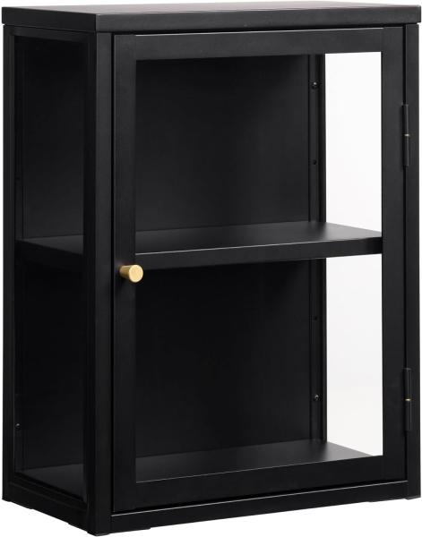 Vitrine >Calella< in Schwarz - 45x60x25 (BxHxT)