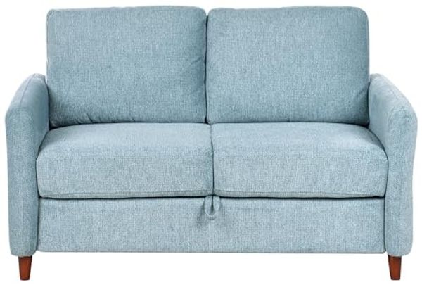 Sofa 2-Sitzer MARE Stoff Blau mit Stauraum