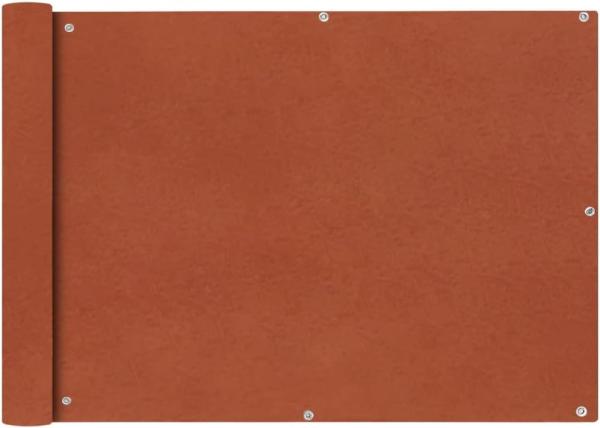 vidaXL Balkonsichtschutz Oxfordgewebe 75x600 cm Terracotta 42329