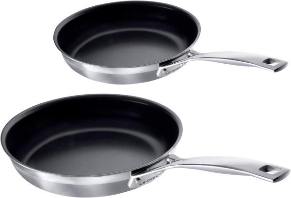 Le Creuset 3-PLY Pfannenset 2-tlg. 20CM + 24 CM, Antihaft - 20 bis 24 cm