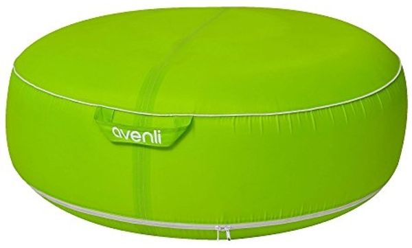 Jilong Campingstuhl Avenli Pouf Sitzkissen 98x38 cm Sitzsack aufblasbar gewebeverstärkter Bezug wasserfest Outdoor grün