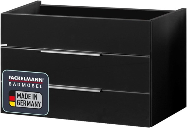 Fackelmann KARA Waschbeckenunterschrank 80 cm, Anthrazit, 2 Schubladen Bild 1