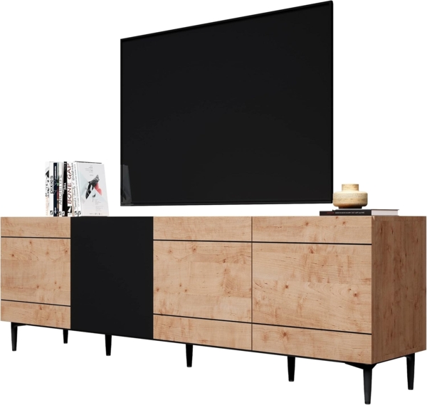 Newroom Sideboard Nizza, Wildeiche Sideboard Vintage Industrial Highboard Anrichte Wohnzimmer