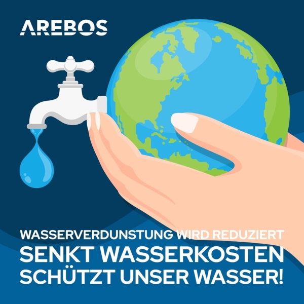 Arebos Solarabdeckplane Pool Solarfolie/Abdeckung, Rund Ø 5 m, Solarplane Stärke 400 µm, Maße Durchmesser: 5 m Bild 4