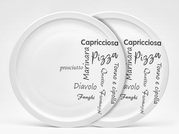 Pizzateller ITALIA D 30 cm weiß