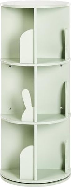 Drehbares Bücherregal CANEY Holzwerkstoff Hellgrün Bild 4