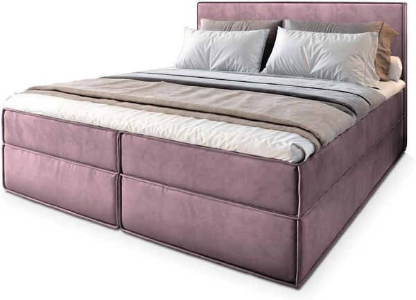 Masseno Boxbett PELLIO 160x200 cm mit Bonell Matratze und Topper