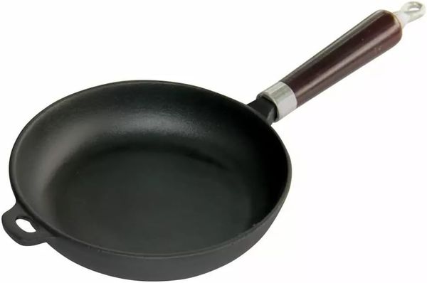 Kinghoff Gusseisen-Pfanne, 30cm, Schwarz