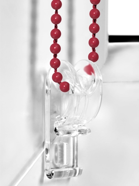 Doppelrollo Klemmfix ohne Bohren 75x130 cm Rot Duo Rollo Klemmrollo Sonnenschutzrollo Fensterrollo für Fenster & Türen Zebrarollo Seitenzugrollo Bild 4