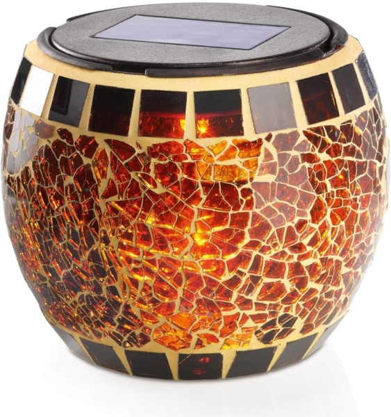 Esotec Solarleuchte Brillant, Mosaik LED-Tischleuchte