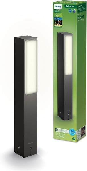 Philips Stratosphere Sockel-/Wegeleuchte 3 8 W Außensockel-/Pfostenbeleuchtung Anthrazit Aluminium IP44 Garten Terrasse I