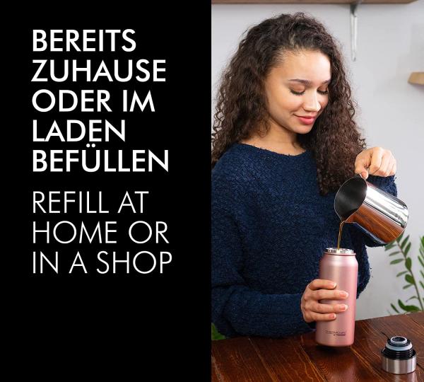 THERMOS 'TC Drinking Mug' Thermobecher, Edelstahl, silber, 500 ml Bild 5