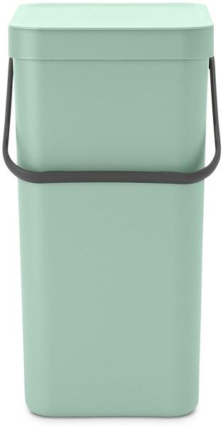 Brabantia 'Sort & Go' Abfallbehälter, Kunststoff, Jade Green, 16 Liter