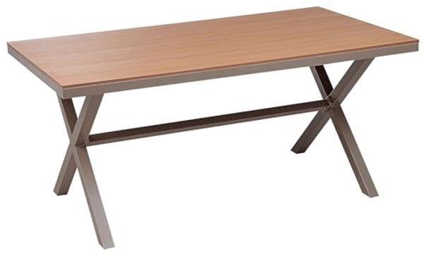 Gartentisch Metall Taupe TIANO