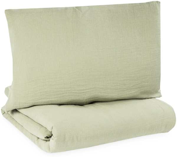 Julius Zöllner Bettwäsche Musselin lime 100/135+40/60