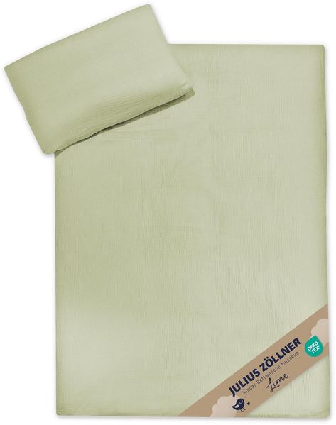 Julius Zöllner Bettwäsche Musselin lime 100/135+40/60