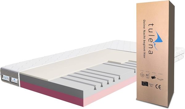NOX Matratze 200x200 Komfortschaum weich H1 + H2 Comfort 17 cm | 30 Nächte Probeschlafen | Rollmatratze | Kaltschaum Matratze | Wendematratze | Antibakterieller Bezug mit Reißverschluss