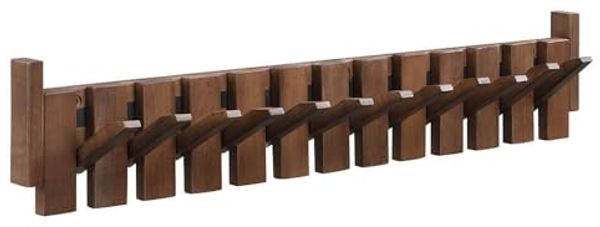 HOME DELUXE Garderobenleiste PORTE Nussbraun - 80 x 15 cm