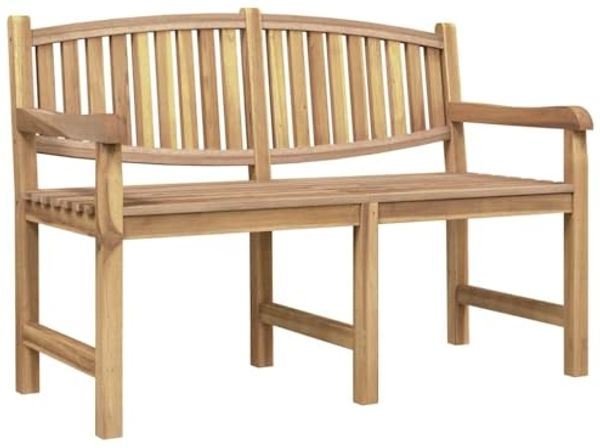 vidaXL Gartenbank 149,5x60x90 cm Massivholz Teak 364409