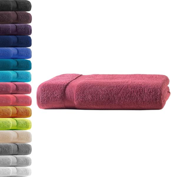 Hometex Premium Textiles Handtuch in Premium Qualität 500 g/m², Feinster Frottier-Stoff 100% Baumwolle, 1x Badetuch, weich, saugfähig, extra schwer & flauschig - TEST BILD TOP MARKE 2025