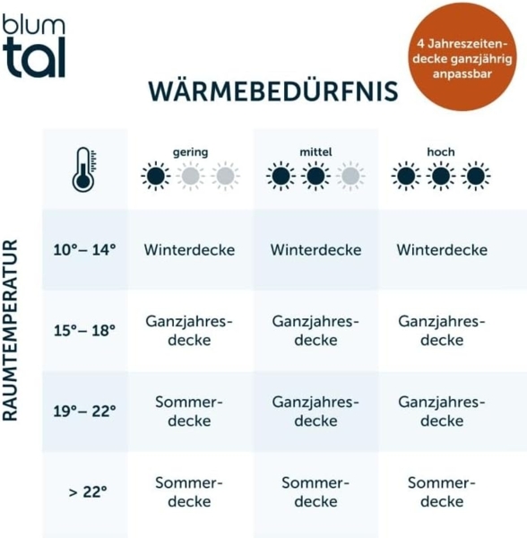 Blumtal Kunstfaserbettdecke zertifizierte Steppbettdecke - Winterdecke, Wärmeklassen: Sommer, 4 Jahreszeiten, Ganzjahresdecke, Winter Bild 5