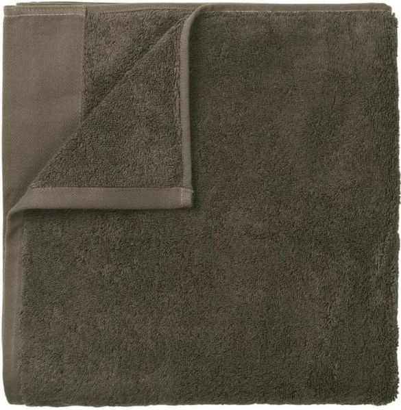 Blomus RIVA Bad-Handtuch, Badehandtuch, Handtuch, Baumwolle, tarmac, 100x50 cm, 69123