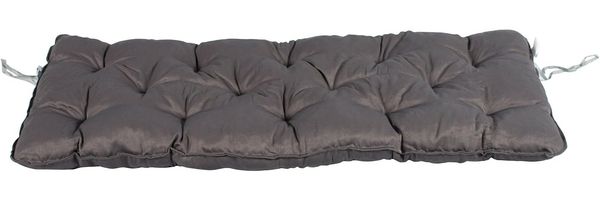 Ambientehome 3er Bank ca. 150 x 50 x 10 cm Polsterauflage Bankauflage Auflage, Grau