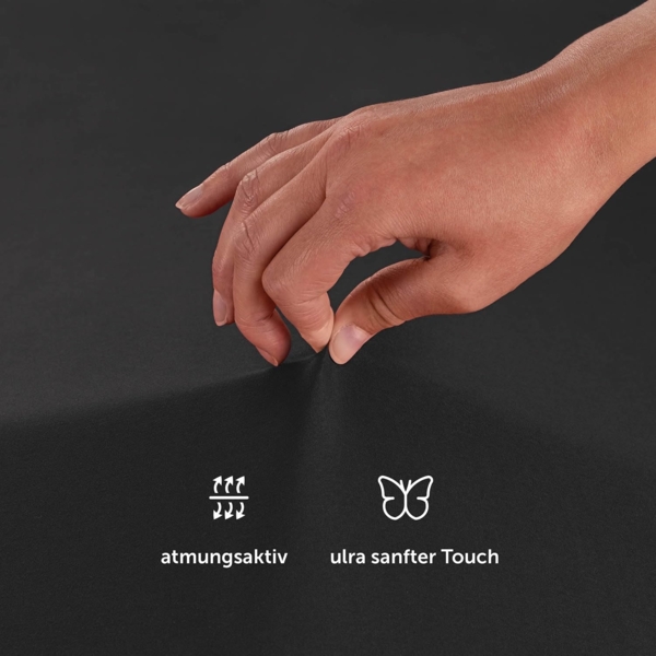 Blumtal® Spannbettlaken 160x200 cm aus Microfaser - Oekotex zertifiziertes Bettlaken 160x200 cm - Spannbetttuch 160x200 / Bettlaken 160x200-160x200 cm Spannleintuch - Dark Ocean Blue - Blau Bild 6