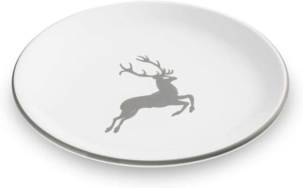 Gmundner Keramik Grauer Hirsch, Dessertteller Cup (Ø 20cm)