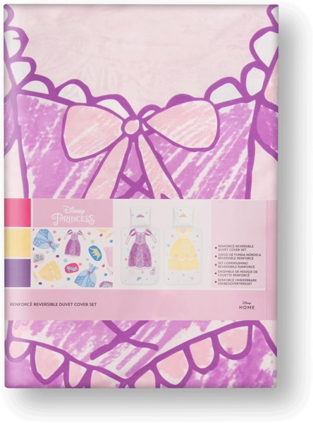 Disney Kinderbettwäsche Disney Home Princess Kinder Wendebettwäsche Set, 2 teilig, Mit Reißverschluss, 100% Baumwolle Bild 9