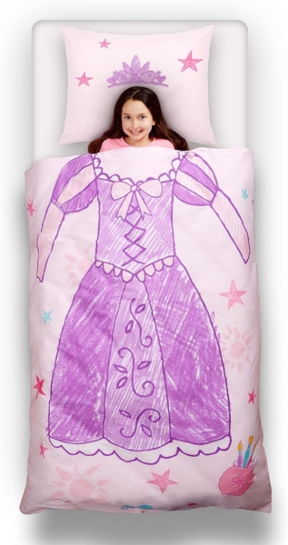 Disney Kinderbettwäsche Disney Home Princess Kinder Wendebettwäsche Set, 2 teilig, Mit Reißverschluss, 100% Baumwolle Bild 8