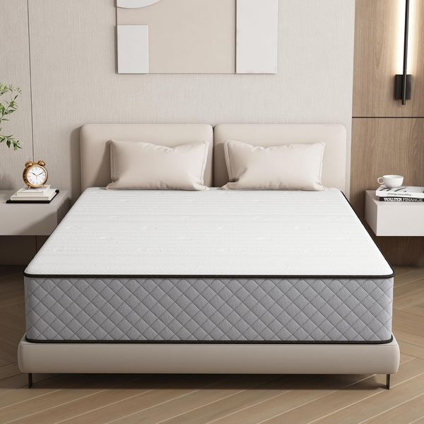 Matoresu 25CM Kleine Doppelmatratze - Das Federkern-Hybrid-Gedächtnisschaum-Bett in Einer Box für ultimative Unterstützung und Druckentlastung, kleine Doppelmatratze 120x200