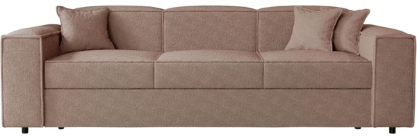 Schlafsofa Sokoz Boucle (Farbe: Coral 45)