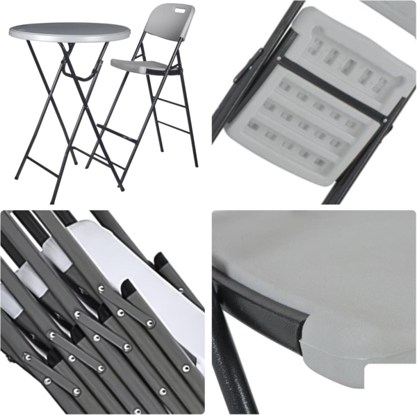 Perel BARHOCKER MIT RÜCKENLEHNE - ZUSAMMENKLAPPBAR Bild 4