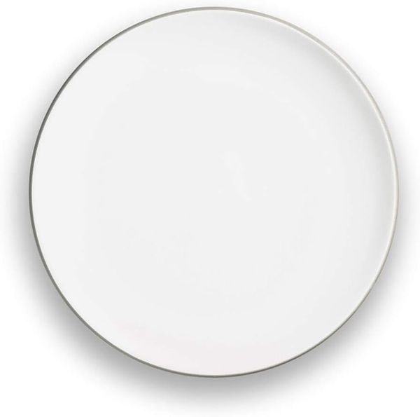 Grauer Rand, Speiseteller Cup (Ø 25cm) - Gmundner Keramik Speiseteller - Mikrowelle geeignet, Spülmaschinenfest Bild 2